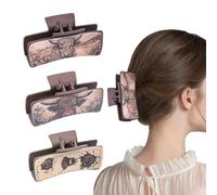 Western Hair Clips for Women, Western Claw Clips, Western Hair Clips, 3 x Thick, Thin Hair Accessories, Aesthetic Cowgirl Accessories, Hair Clips with Strong Hold