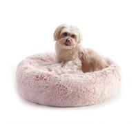 WESTERN HOME WH Dog Bed,Cat Kitten Bed large washable,Waterproof Scruffs Dog Bed,Fluffy Plush Dog Basket with Anti-Slip Bottom,Pink,M (50x50x20 cm)