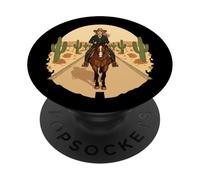 Western Horse Journey A Woman's Desert Ride Cowgirl PopSockets Adhesive PopGrip