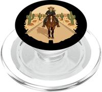 Western Horse Journey A Woman's Desert Ride Cowgirl PopSockets PopGrip for MagSafe