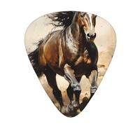 Western Horse Printed guitar picks - three thicknesses: thin, medium and thick, suitable for electric guitar, bass and ukulele.