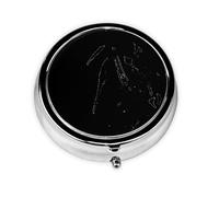 Western Horse This Small, Printed, Round Pill Box is a Portable Pill and Vitamin Organizer Perfect for Pockets, Purses, and Travel.