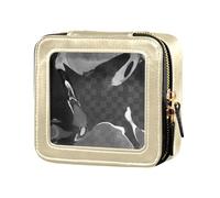 Western Horse Travel Makeup Bag, Small Portable Cosmetic Bag Toiletry Bag Organizer with Zipper Clear Windows for Women