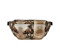 Western Horse Versatile Running Waist Pack Lightweight Breathable and Adjustable for Travel Cycling and Everyday Use