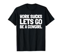 Western Horsewoman Riding - Horse Rodeo Cowgirl T-Shirt