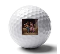 Western Lovers Playing Guitar Custom Golf Ball Soft Practice Golf Balls Performance Distance And Speed for Indoor Outdoor