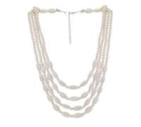 Western Navajo Pearl Necklace for Women Multi Layer Pearls Turquoise Beaded Boho Chic Statement Necklaces Southwestern Navajo jewelry, XL, Pearl, No Gemstone