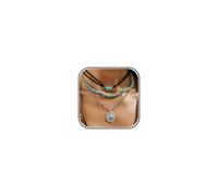 Western Necklaces for Women Navajo Pearl Turquoise Layered Choker, L, Metal, No Gemstone