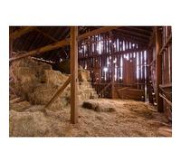Western Old Barn Backdrop 5x3ft Nativity of Jesus Photography Background | Straw Hay Bale Backdrops Western Farm Photography Background Birthday Party Merry Christmas Bible School Display Banner