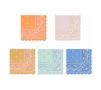 Western paper napkins - Set of 16 Multicoloured one size