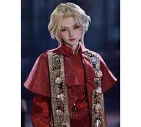 Western Pope Style 1/4 BJD Doll Handsome SD Doll 47cm/18.5in Ball Jointed Doll with Full Set Clothes and Accessories, Hand-painted Makeup