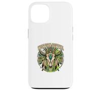 Western Revival Native American Skull Boho Feathers Tribal Case for iPhone 13