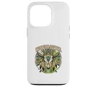 Western Revival Native American Skull Boho Feathers Tribal Case for iPhone 13 Pro