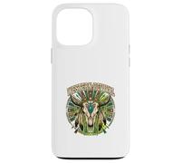 Western Revival Native American Skull Boho Feathers Tribal Case for iPhone 13 Pro Max