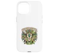 Western Revival Native American Skull Boho Feathers Tribal Case for iPhone 15