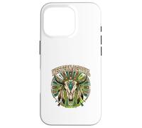 Western Revival Native American Skull Boho Feathers Tribal Case for iPhone 16 Pro