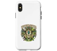 Western Revival Native American Skull Boho Feathers Tribal Case for iPhone X/XS