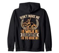 Western Rider I Breathe To Ride Cowboy Rodeo Zip Hoodie