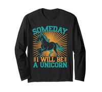 Western Rider Someday I Will Be A Unicorn Cowgirl Rodeo Long Sleeve T-Shirt