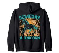 Western Rider Someday I Will Be A Unicorn Cowgirl Rodeo Zip Hoodie