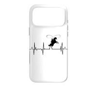 Western Riding Cardiogram Equestrian ECG Case for iPhone 17 Pro Max