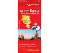 Western Russia - Michelin National Map 805 : Map