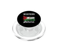 Western Sahara Flag Distressed - Sahrawi Flag PopSockets PopGrip for MagSafe
