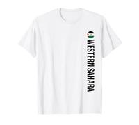 Western Sahara Flag Vertical T-Shirt