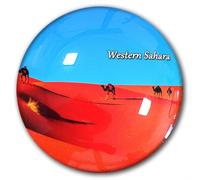 Western Sahara Fridge Magnet Refrigerator Stickers Decorative Magnet Travel Souvenir Glass