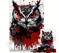 Western Screech Owl 1000 Pieces Jigsaw Puzzles for Teenagers Think Training Mindful Escape Defined Edges Seasonal Gift (50x75cm)