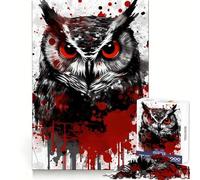 Western Screech Owl for Adults 1000 Piece Jigsaw Puzzle Mental Exercise Serene Escape Snug Lock (38x26cm)
