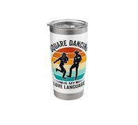 Western Square Dancing Design for a Square Dancer Stainless Steel Insulated Tumbler