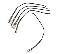 Western Stage Props - Replacement Whip Crackers | Professional Grade Nylon Hybrid String for Bullwhip or Stock Whip (Pack of 5)