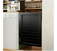 Western Style Cafe Swinging Doors, Swinging Half Doors, Heavy Duty Half Door with Spring Hinges, Width 40-100cm, for House Kitchen Shop Entrance Pub Porch(Black,WxH 88x80cm)