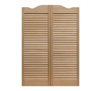 Western Style Double Door100cm High Wooden Divider with Shutters Cowboy Interior Door for Bar & Kitchen (80x100cm/31.5x39in)