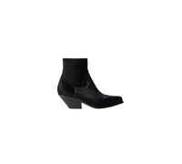 Western Style Leather Ankle Boot - female - Buttero - Cowboy & Biker Boots - Black - 3 UK - Shoes 3 UK
