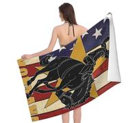 Western Texas Cowboy Towel Towel Compact Microfiber Towels Sand Free Beach Blanket For Bathroom Yoga Pool 80X130Cm