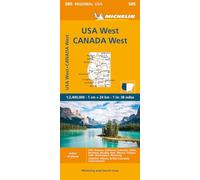 Western USA, Western Canada - Michelin Regional Map 585