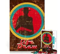 Western Vintage Life Draw Jigsaw Puzzles for Adults 1000 Think Boost Game Precise Interlock Structure Easy to Learn Family Enjoyment (38x52cm)