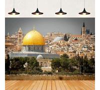 Western Wall Photography Background Jerusalem Temple Mount The Golden Dome Judaism Wailing Wall Ruins Backdrop Banner 250x180CM