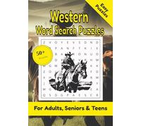 Western Word Search Puzzle: 50+ Puzzles Word Search Easy to Read about Western and More | 6x9 inches, 110 pages | Gift for Western & Cowboy Lover