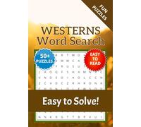 Western Word Search Puzzle Book: Word Searches with Easy to Read Print about Western, Wild West, Cowboy and More | 6x9 inches, 110 pages | 50+ Puzzles … Gift for Vacations, Holidays and Relaxation