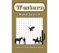 Western Word Search: Word Search Puzzles with Easy to Read Print about Cowboys, The Wild West, Western Outlaws, and More | 6x9 inches, 100 pages | 50 ... Gift for Vacations, Relaxation, and Free Time