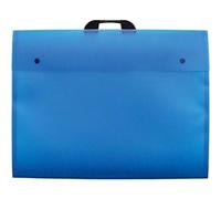 Westfolio Art Portfolio Folder Blue A2, 100 Sheet Capacity, Carry Case Bag For Art, Painting Keeps Paper Flat For Travel, School, University, College, Homework, Projects
