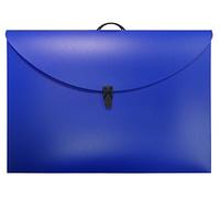 Westfolio Art Portfolio Folder Blue A4, 100 Sheet Capacity, Carry Case Bag for Art, Painting Keeps Paper Flat for Travel
