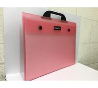 Westfolio Art Portfolio Folder Raspberry A3, 100 Sheet Capacity, Carry Case Bag for Art, Painting Keeps Paper Flat for Travel