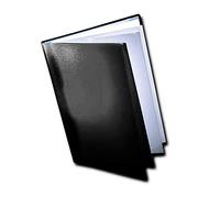Westfolio Course Book Adjustable Capacity Black A2, File Holder, Presentation Display Wallet, Paper, Document, Poly Clear Sleeves, For School, Art Class, University, College, Homework, Projects