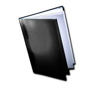 Westfolio Course Book Adjustable Capacity Black A3, File Holder, Presentation Display Wallet, Paper, Document, Poly Clear Sleeves
