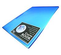 Westfolio Course Book Adjustable Capacity Blue A4, File Holder, Presentation Display Wallet, Paper, Document, Poly Clear Sleeves