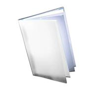Westfolio Course Book Adjustable Capacity Crystal A3, File Holder, Presentation Display Wallet, Paper, Document, Poly Clear Sleeves